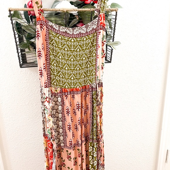 Boho Mixed Pattern Maxi Dress - Picture 3 of 3